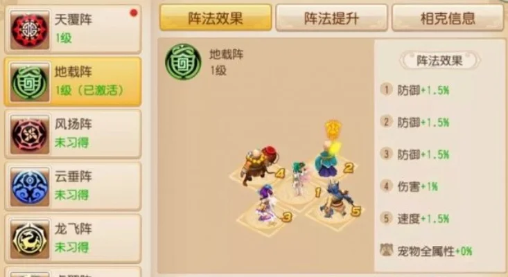 梦幻西游阵法效果大全-梦幻西游阵法效果详解